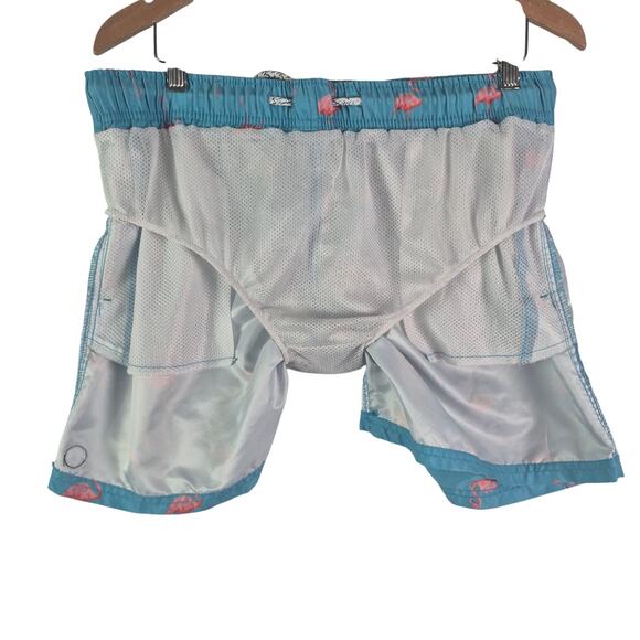 MOLOKAI Pink Flamingo Swimming Shorts Men Size L - Picture 11 of 11